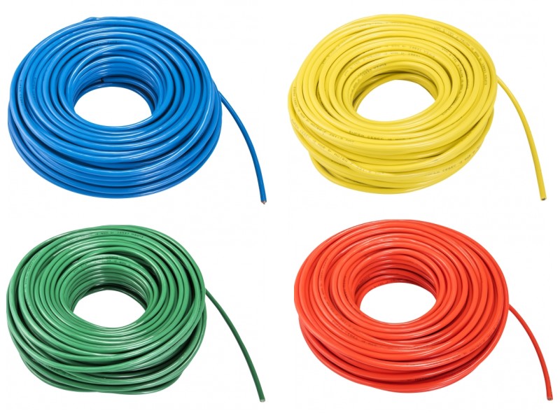 Pur kabel 3 x 1,5 ring 25 meter kleur